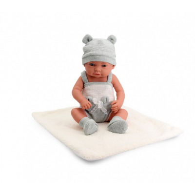 Bebé 40cm Conjunto De Punto Gris Tachan