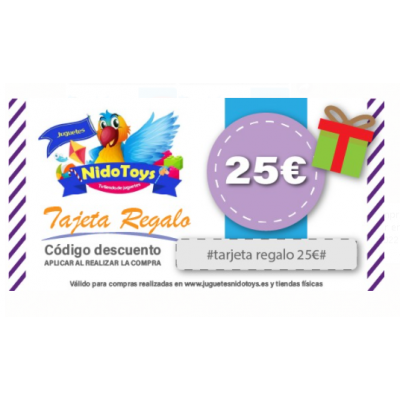 Tarjeta Regalo Nidotoys 25 €