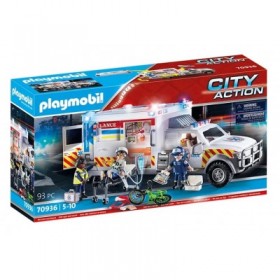 Vehículo De Rescate, Ambulancia Playmobil