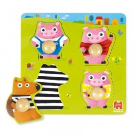Puzzle 3 Little Pigs con Agarre