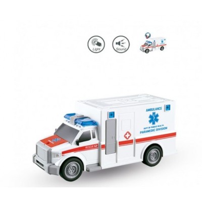 Ambulancia Luz-Sonido Heroes De Ciudad 1:20 Tachan