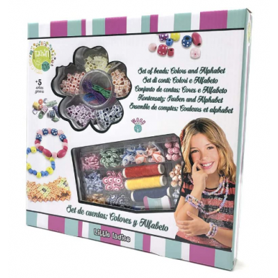 Set Para Hacer Pulseras Con Cuentas De Madera