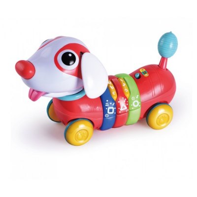 Perrito Arcoiris Con Control Remoto Y Actividades