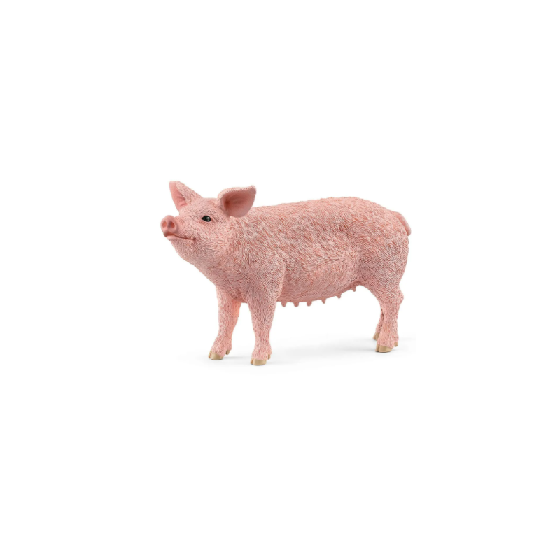 Figura De Cerdo Schleich – Modelo Realista De Animal De Granja, Juguete Educativo Para Niños