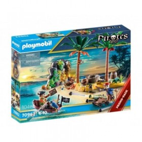 Isla del Tesoro Pirata con Esquleto de Playmobil