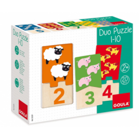 Puzzle Duo Aprendo a Contar 1-10 Goula