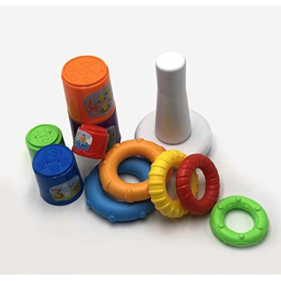 Set Piramide+Cubos Apilables 2 En 1 Tachan
