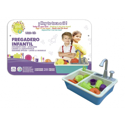 Fregadero Infantil Con Bomba Agua 28pzas