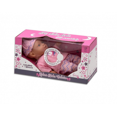 Muñeca De Cuerpo Blando Con Sonidos Vest Rosa 30 Cm