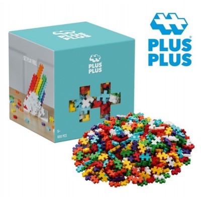 Cubo de Piezas, Arcoiris 600 pcs