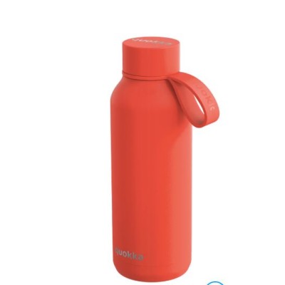 Quokka Botella Termo Acero Inoxidable Solid Con Colgador Orange 510 Ml