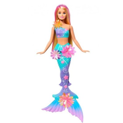 Muñeca Barbie Sirena Florece Rubia Mattel