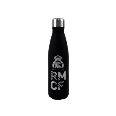 Real Madrid Botella de Acero Doble Pared 500ml Negro