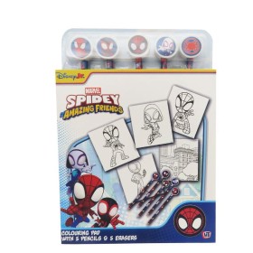 Spidey Libro de Colorear con Lápices con Goma