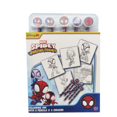 Spidey Libro de Colorear con Lápices con Goma