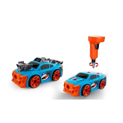 Coche Carreras Azul Con Accesorios Tunning 2 En 1 Tachan