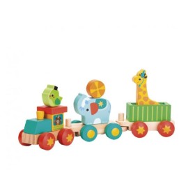 Tren De Animales Madera Fsc Tachan