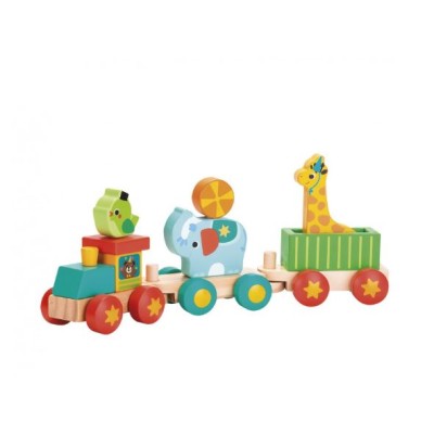 Tren De Animales Madera Fsc Tachan