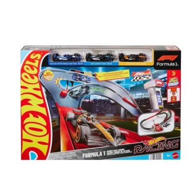 Pista Racing F1 Y 3 Coches Hot Wheels Mattel