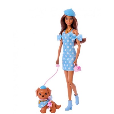 Barbie Twinning Looks Morena Con PerroMattel
