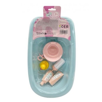 Bañera Azul Para Muñecos Con 7 Complementos Tachan