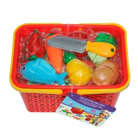 Cesta Con Comidas Para Cortar Tachan