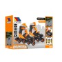 Patines 4 En Linea Naranja, Talla 35/38