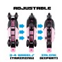 Patines 4 En Linea Rosa, Talla 35/38