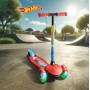Patinete 3 Ruedas Hot Wheels, Con Luces Led