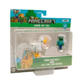 Minecraft Bebé Zombie Y Jinete Avícola Con Movimiento