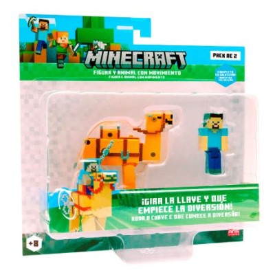 Minecraft Figura Y Animal Con Movimiento