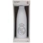 Real Madrid Botella Blanca con Plata Rubberizada de Doble Pared