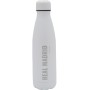 Real Madrid Botella Blanca con Plata Rubberizada de Doble Pared