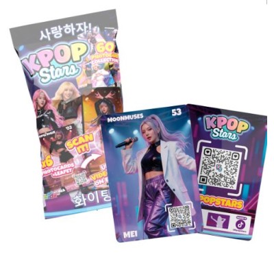 Kpop Stars Sobre 6 Photocards Interactivas