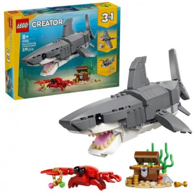 Feroz Tiburón Con Cofre Del Tesoro Lego Creator