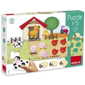 Puzzle Contar de 1-5 Goula