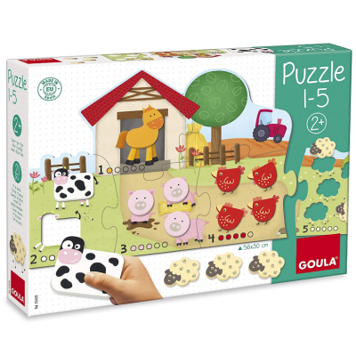 Puzzle Contar de 1-5 Goula