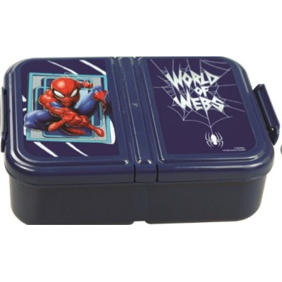 Sandwichera con 3 compartimentos Spiderman