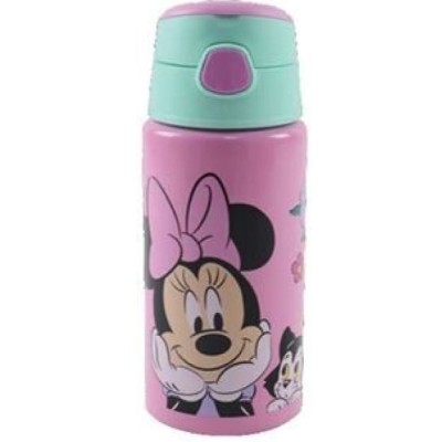 Botella Aluminio Flip Minnie 500Ml