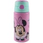 Botella Aluminio Flip Minnie 500Ml
