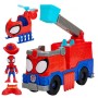 Spidey Rescue-Webs Camión de Bomberos con Figura y Sonidos