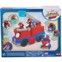 Spidey Rescue-Webs Camión de Bomberos con Figura y Sonidos