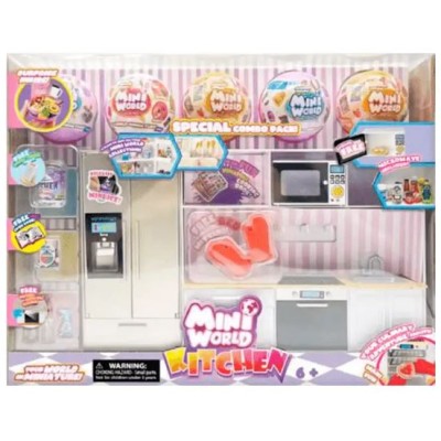 Mini World Playset Cocina con 5 Bolas