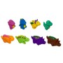 Bolsa Figuras De Baño Dinosaurios X8 Tachan
