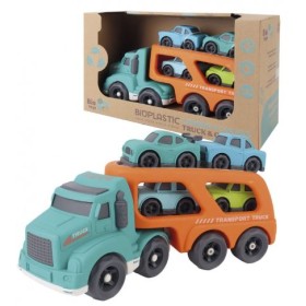 Camion Porta Coches + 5 Coches Eco Bio T01045