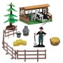 Set Granja 19 Pzas Con Tractor,Animales Y Figuras T01047